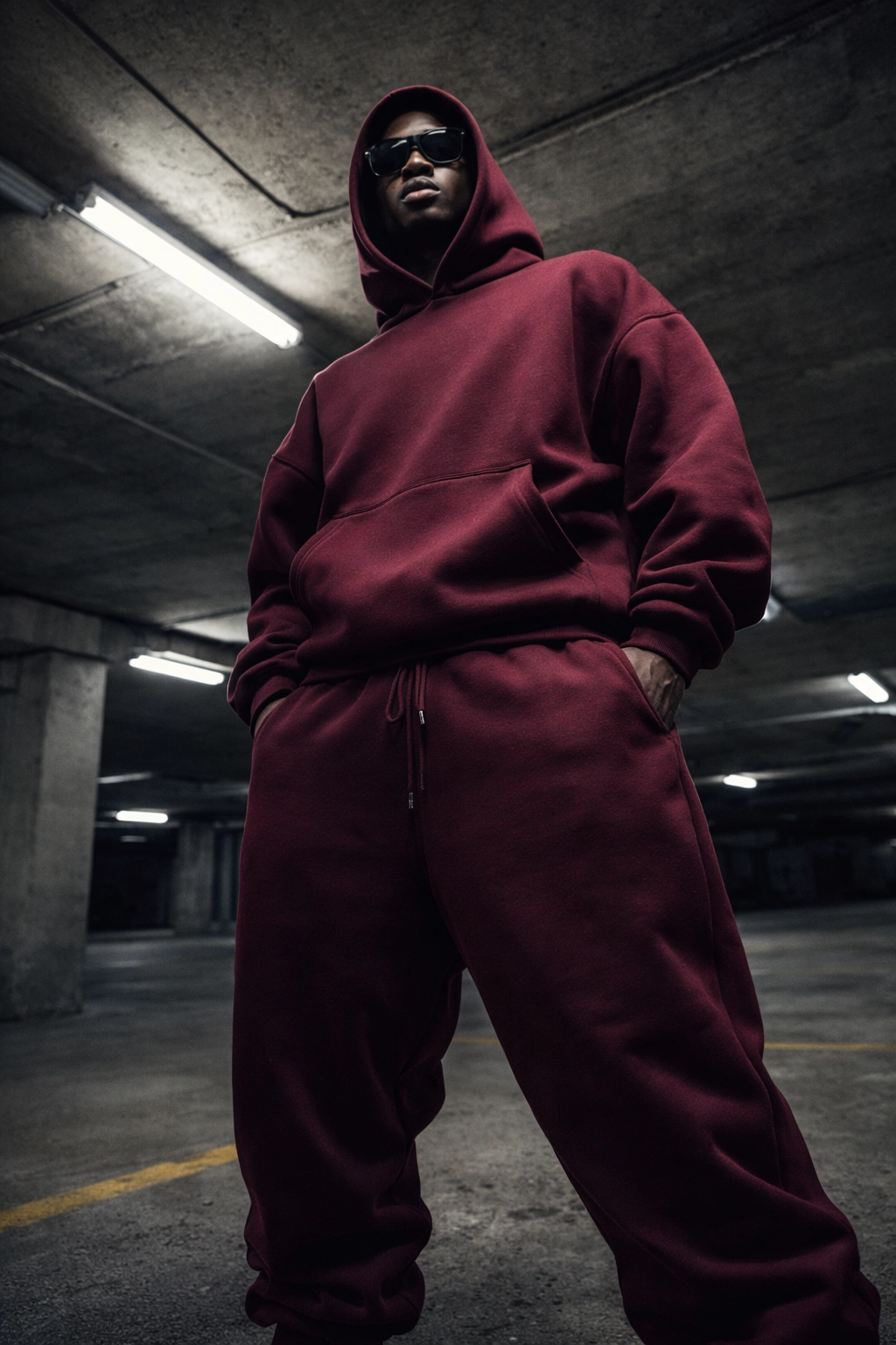 HOODINY- Tracksuit Ruby Red